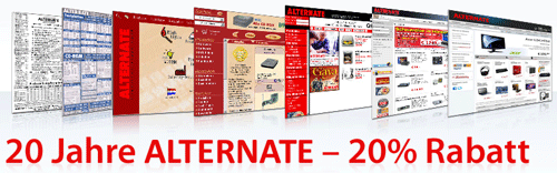 20% Rabatt bei Alternate - Preise ab Mitternacht bekannt *UPDATE*