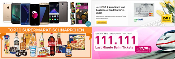 Highlight-Angebote: Die besten Schnäppchen am 18.04.2017
