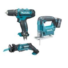 Makita 10.8V Set Akkuschrauber DF331DY1J + Stichsäge JV101DY1J + Säbelsäge JR103DY1J