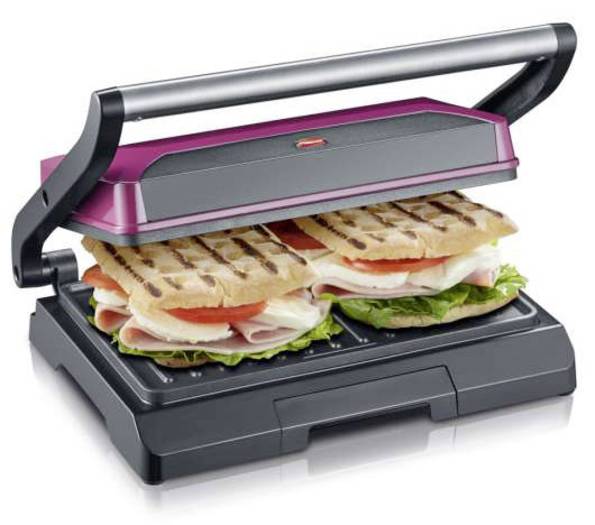 Severin KG 2393 für 15€ - 800 Watt ElektroTisch Kontakt-Grill