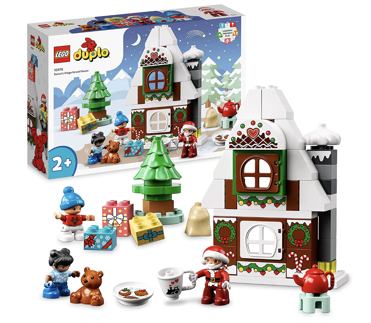 LEGO Duplo 10976 für 18€ - Lebkuchenhaus mit Weihnachtsmann Figur, für Kinder ab 2 Jahren (Prime)