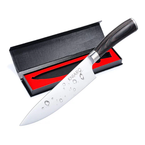 Scharfes Edelstahl Küchenmesser mit 20cm Klinge