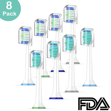8er Pack Zahnbürstenaufsätze für Philips Sonicare