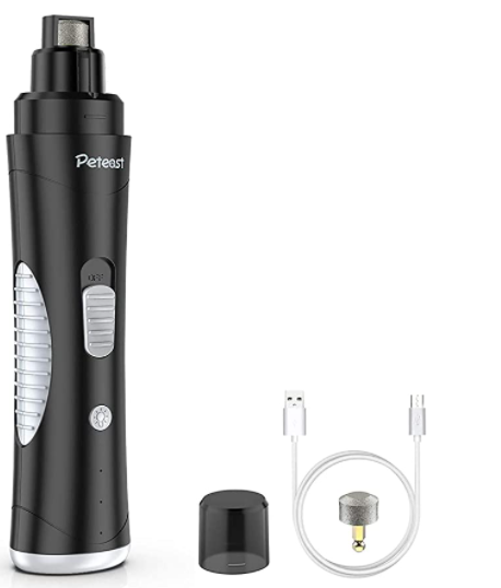 Hundenagelschleifer, 2200mA Lithiumbatterie Professionelle Tiernagelknipser mit LED-Licht