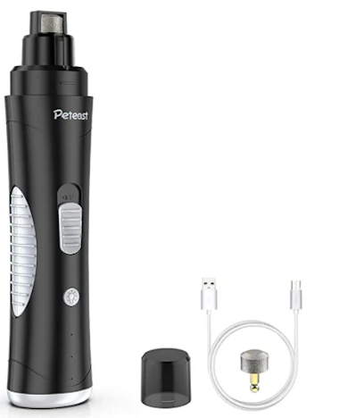 Hundenagelschleifer, 2200mA Lithiumbatterie Professionelle Tiernagelknipser mit LED-Licht