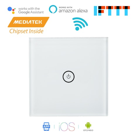 WLAN Smart Lichtschalter Touchscreen für 14,99 EUR inkl. Versand