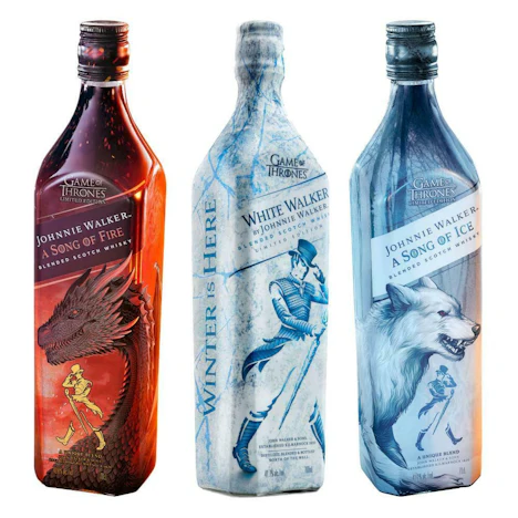 Johnnie Walker A Song of Fire & Ice Whisky +White Walker Game of Thrones 3x700ml