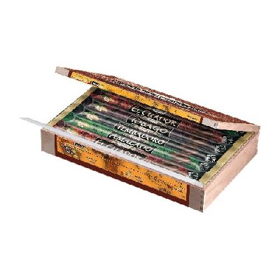 Rausch Plantagen-Schokolade Chocoholics Holzkiste mit 12 Sticks, Edel-Bitter Schokolade für 9,19