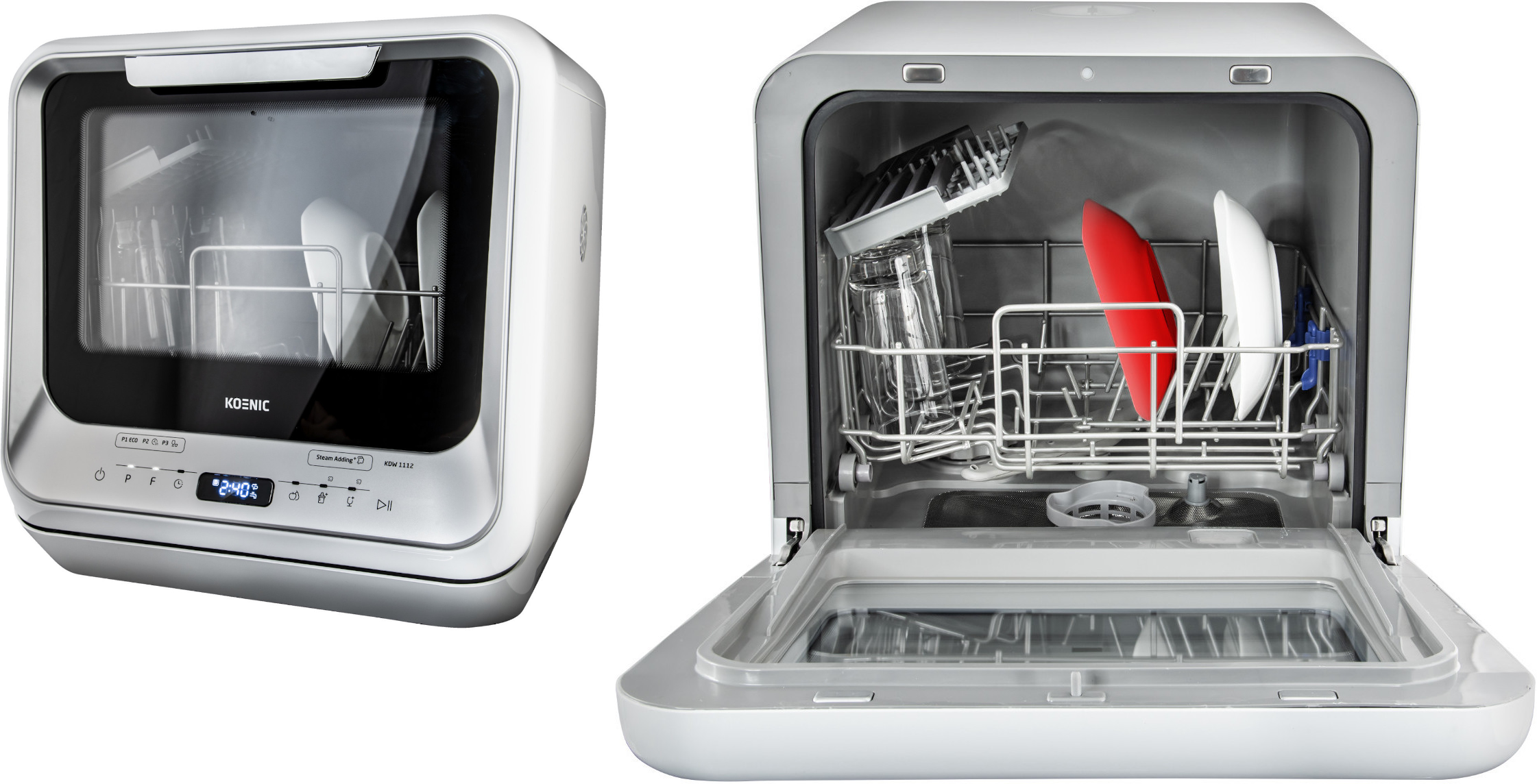 Koenic KDW 1112 für 184€ – Tischgeschirrspüler mit 6 Programmen, freistehend, 58 dB (A), EEK A