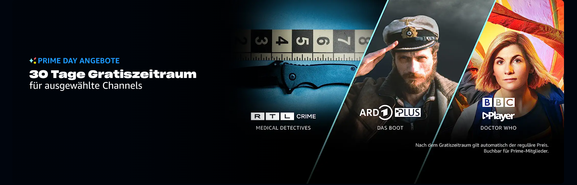 Amazon Prime Video Channels 1 Monat lang gratis testen – z.B. MGM+, BBC Player &amp; Moviecult