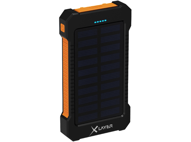 XLAYER XLayer PLUS Solar Powerbank 8000 mAh Orange/Schwarz für 18,- EUR inkl. VSK
