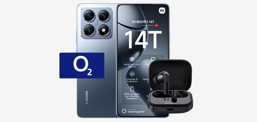 Gratis Xiaomi Redmi Buds 5! 🤩 Xiaomi 14T mit 15 GB o2-Allnet für 14,99€ mtl.