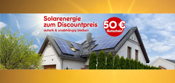 Nachhaltig sparen! ☀️ 50€ Gutschein für Solarenergie bei Netto