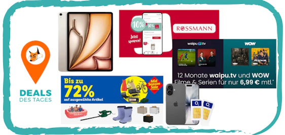 Deals des Tages ✔️ Top 5 Highlights: Angebote & Schnäppchen 🦊