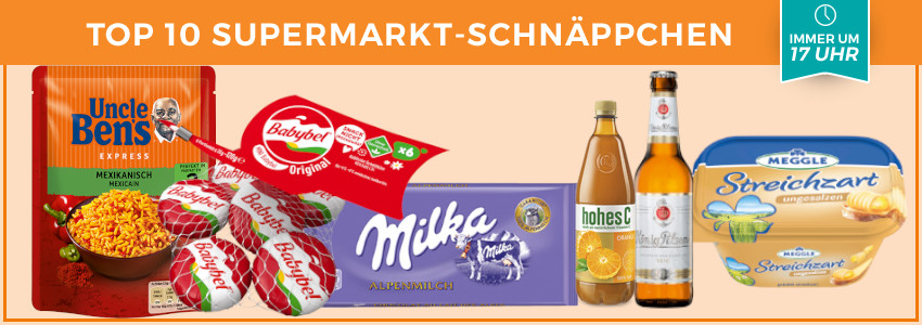 Top 10 Supermarkt-Schnäppchen der KW 24 🛒 - z. B. Milka Schokolade für 0,66€