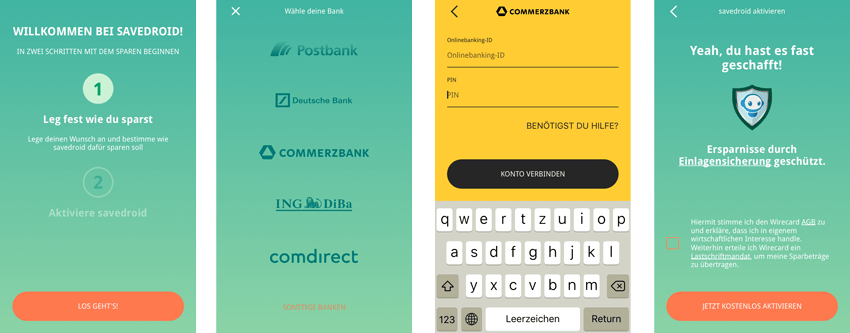 Savedroid Erfahrungen – Die App verlangt Konto-Zugriff
