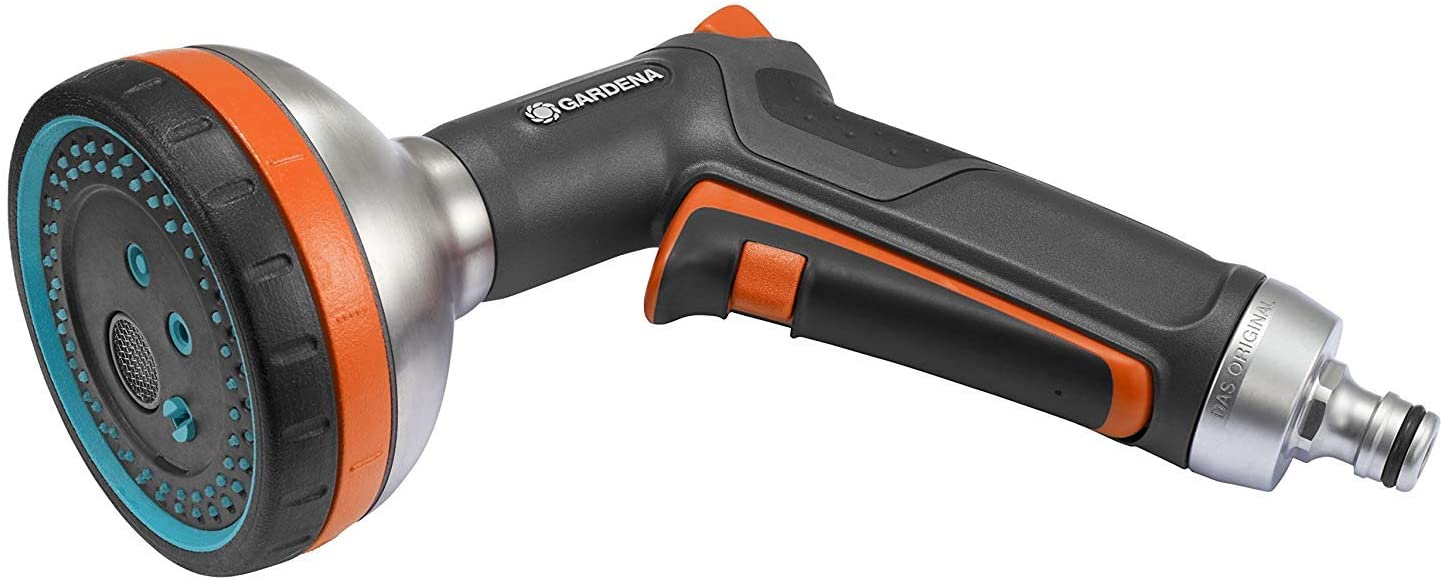 Amazon Prime: Gardena Premium Multibrause (5 Sprühbilder, Schmutzsieb, Dauerarretierung, robust, Frostschutz)
