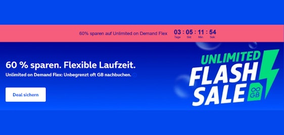 ♾️📱 Monatlich kündbar: o2 Unlimited on Demand Flex für 19,99€ mtl.