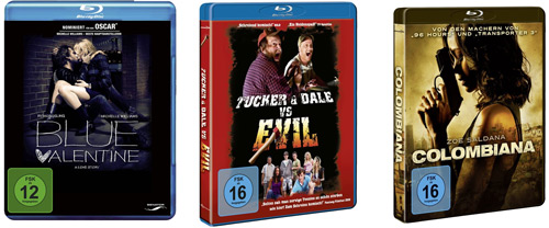 Viele Blu-rays für 7,97€ bei Amazon - Tucker &amp; Dale vs. Evil, Blue Valentine, Colombiana