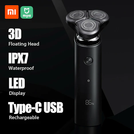 Xiaomi Mijia Elektrorasierer S500 Wasserdicht Herren Rasiermesser 3 Kopf Flex