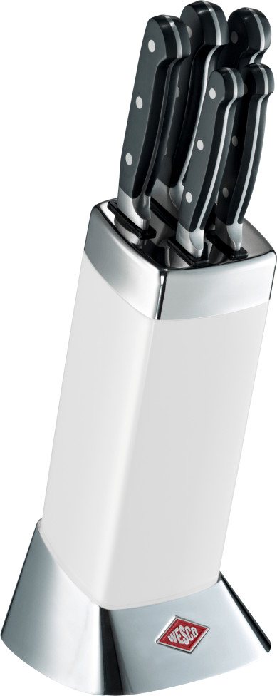 Wesco Classic Line Messerblock 6 tlg. (weiß) mit 37% Nachlass