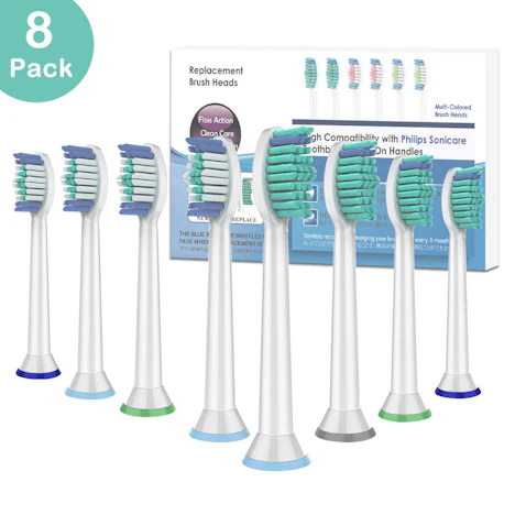 8er Pack Zahnbürstenaufsätze für Philips Sonicare