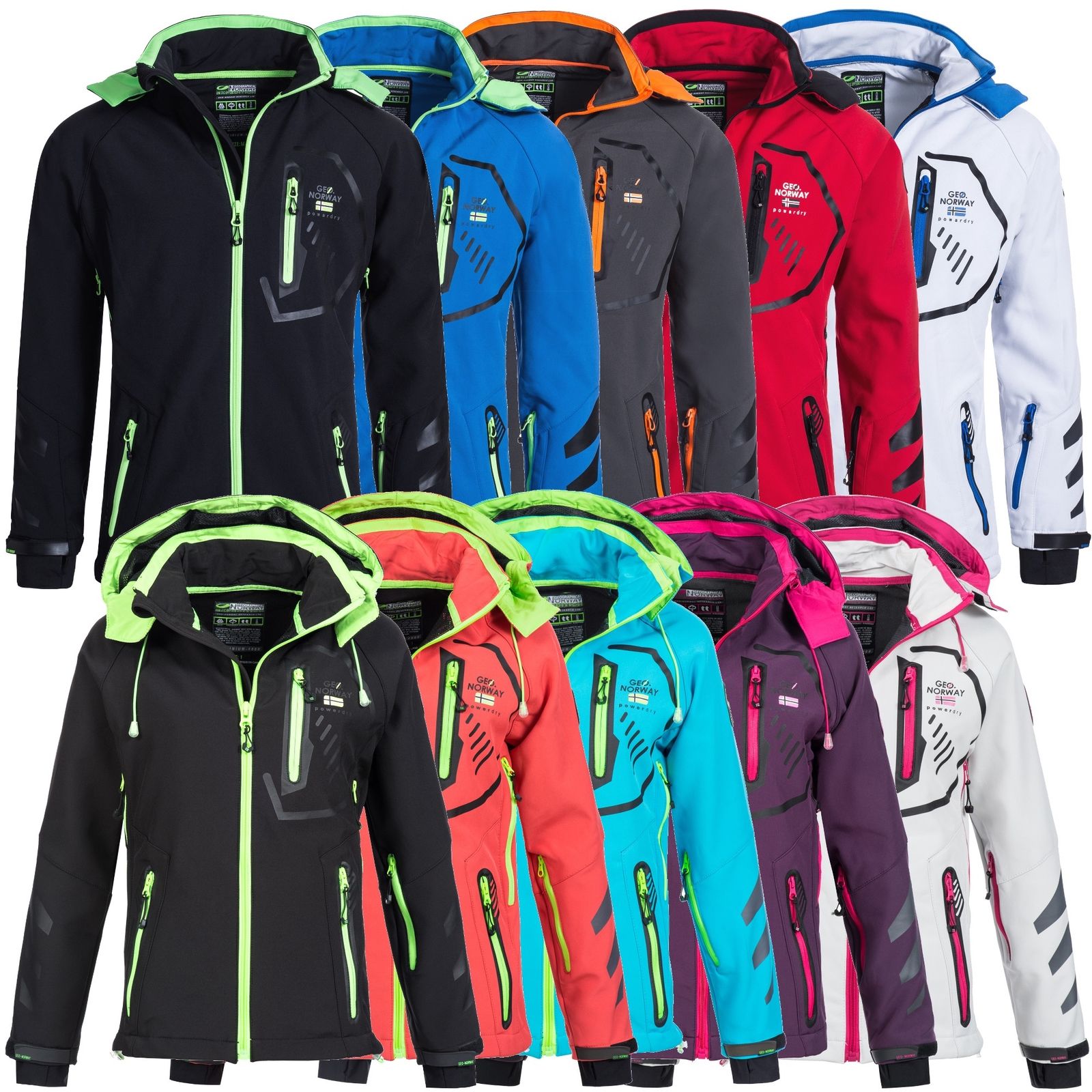 eBay WoW - Geographical Norway Softshell Jacke für Damen und Herren