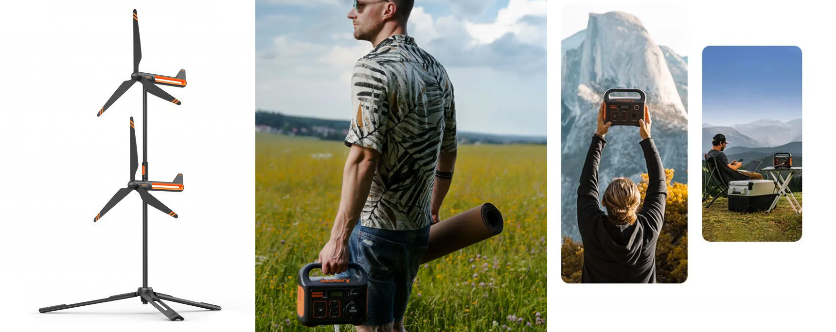 Stromgenerator von Jackery » In Zukunft auch mit Windkraft aufladbar