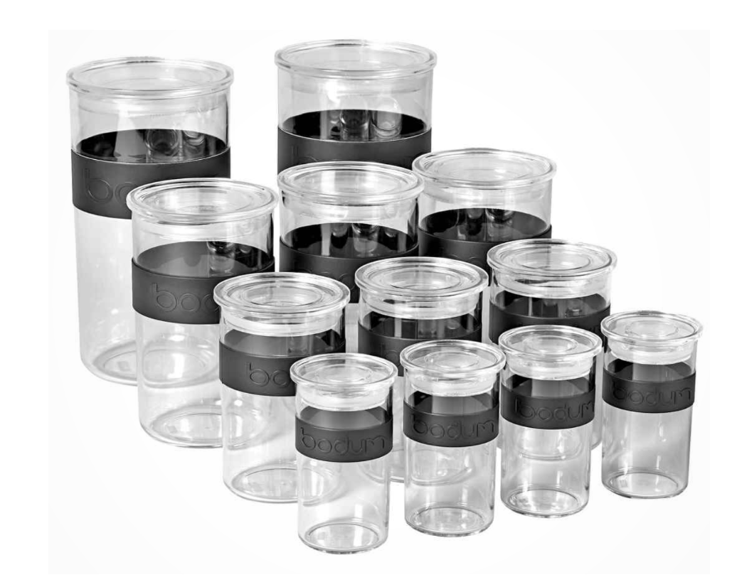 12-tlg. Bodum Presso für 37€ - Vorratsgläserset mit Silikondichtband