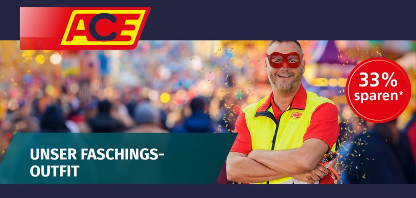 Faschings-Angebot: Mitgliedschaft beim ACE mit 33% Rabatt sichern - ab 54€ im 1. Jahr
