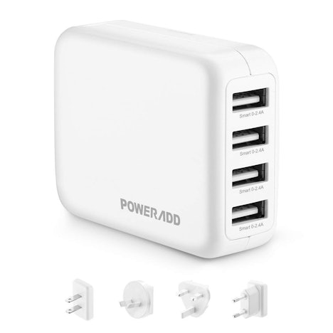 Poweradd 4 Ports Schnellladegerät für 14,99€