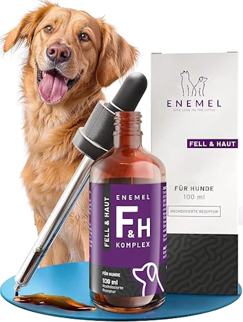 ENEMEL Fellpflege Hund 100ml – 19,99€ statt 24,99€ (20% Rabatt) – Biotin, Zink, Kollagen – Made in Germany