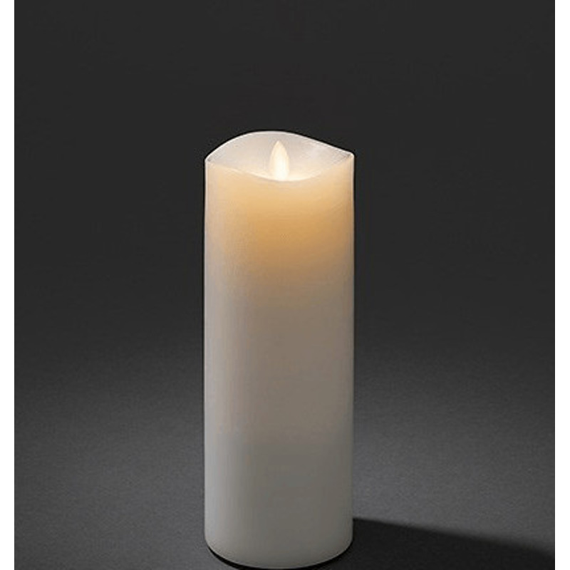 Konstsmide LED Echtwachskerze weiß (1862-100): Spart 8,10€