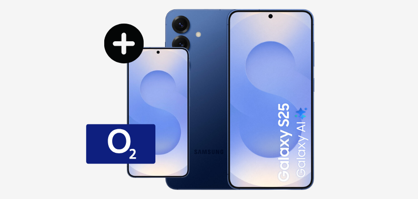 Effektiv GRATIS 📱 2x Samsung Galaxy S25 + 2x 300GB o2-Tarif für 59,98€ mtl.