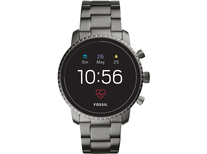 [Saturn] Fossil Q Explorist HR 4. Generation Edelstahl Grau/Silber