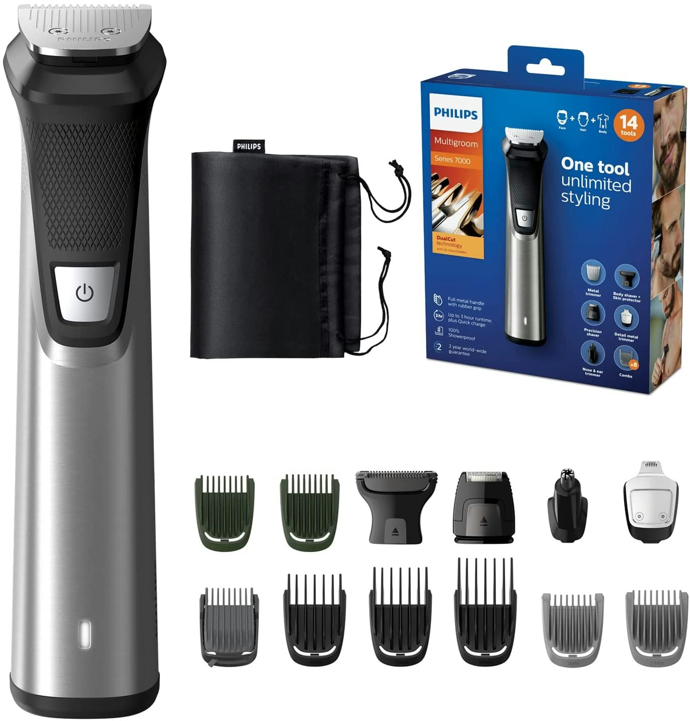 Philips Series 7000 MG7745/15 für 51€ - Barttrimmer mit 14 Aufsätzen ...