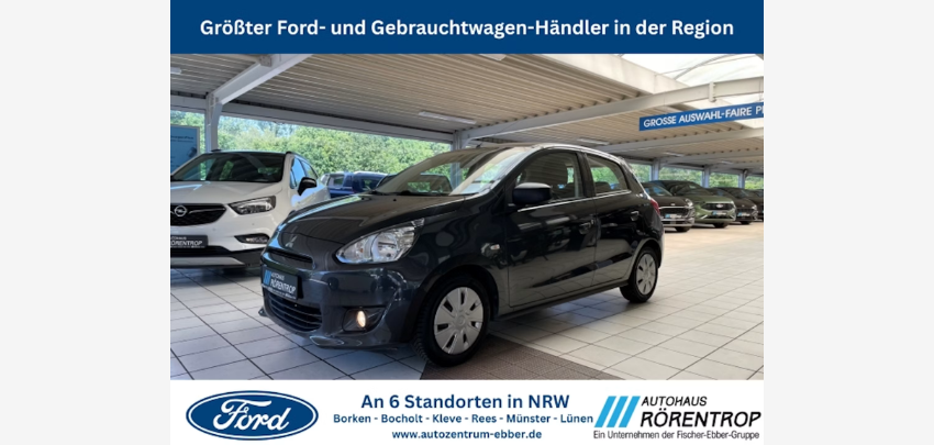 Mitsubishi Space Star 1.0 Basis für 6.977€ 🚗 Gebrauchtwagen mit 62.400 km, 71 PS, TÜV &amp; Isofix