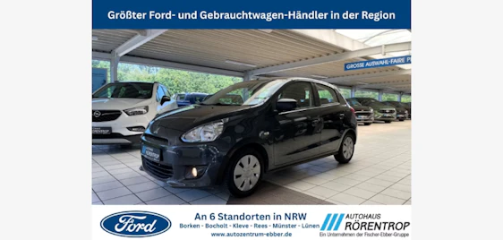 Mitsubishi Space Star 1.0 Basis für 6.977€ 🚗 Gebrauchtwagen mit 62.400 km, 71 PS, TÜV & Isofix