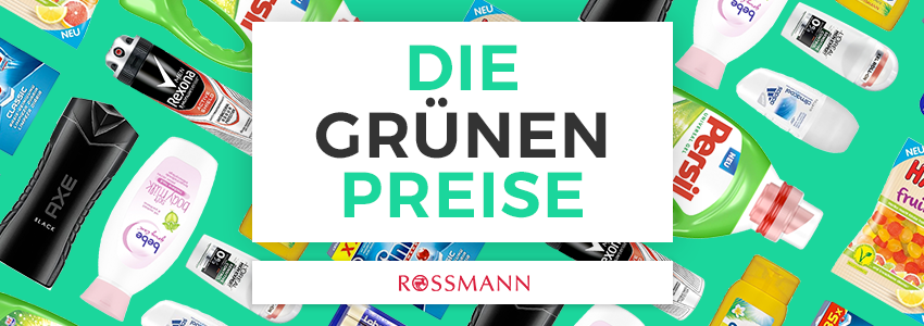 Top 10 Grüne Preise bei Rossmann am 23.05.2018 - z. B. Rexona Deo für 0,50€