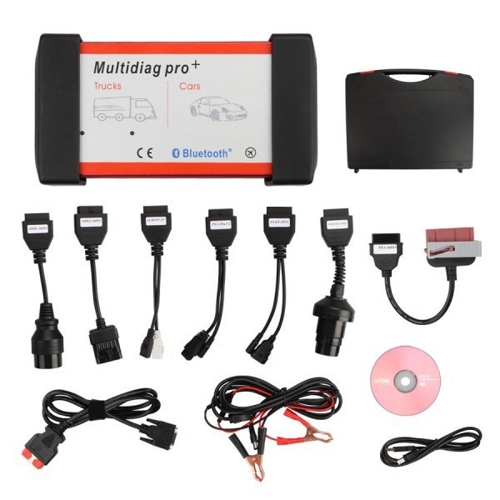Multidiag Pro+ Bluetooth for Cars/Trucks and OBD2 With 4GB Card Plus Car Cables