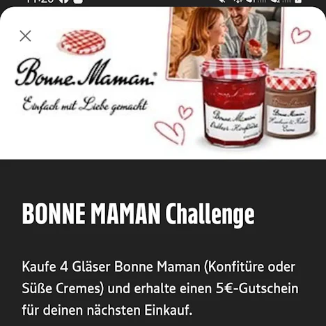 Vorankündigung: Edeka (NordWest): Bonne Maman Challenge