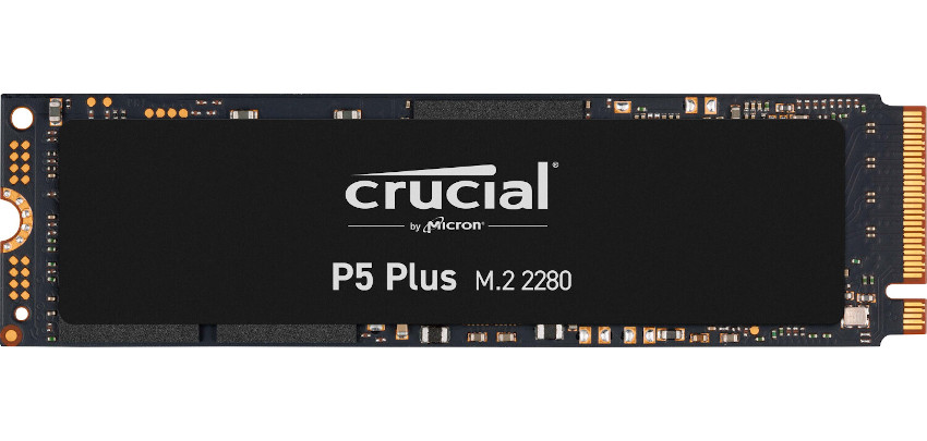 SSD-Festplatte Crucial P5 Plus (1 TB) für 56€ - Speichermodule 3D-NAND TLC, Schnittstelle M.2/M-Key (PCIe 4.0 x4)