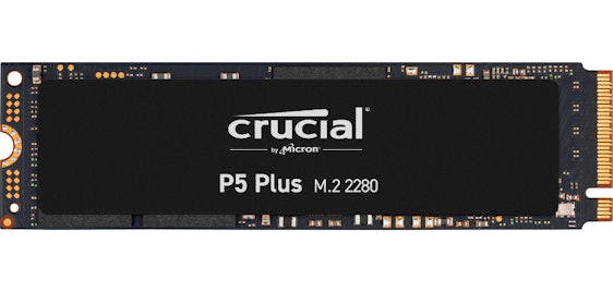 SSD-Festplatte Crucial P5 Plus (1 TB) für 56€ - Speichermodule 3D-NAND TLC, Schnittstelle M.2/M-Key (PCIe 4.0 x4)