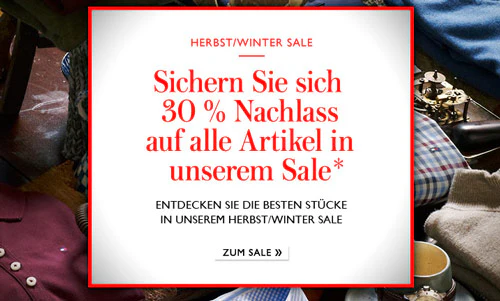 Tommy Hilfiger Sale mit 50% + 10% Gutschein - entspricht 55% Rabatt