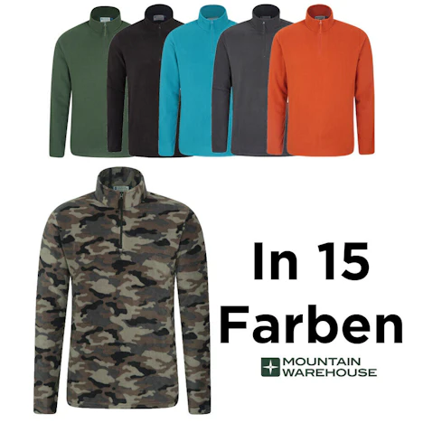 Mountain Warehouse Herren Camber Fleece Pullover