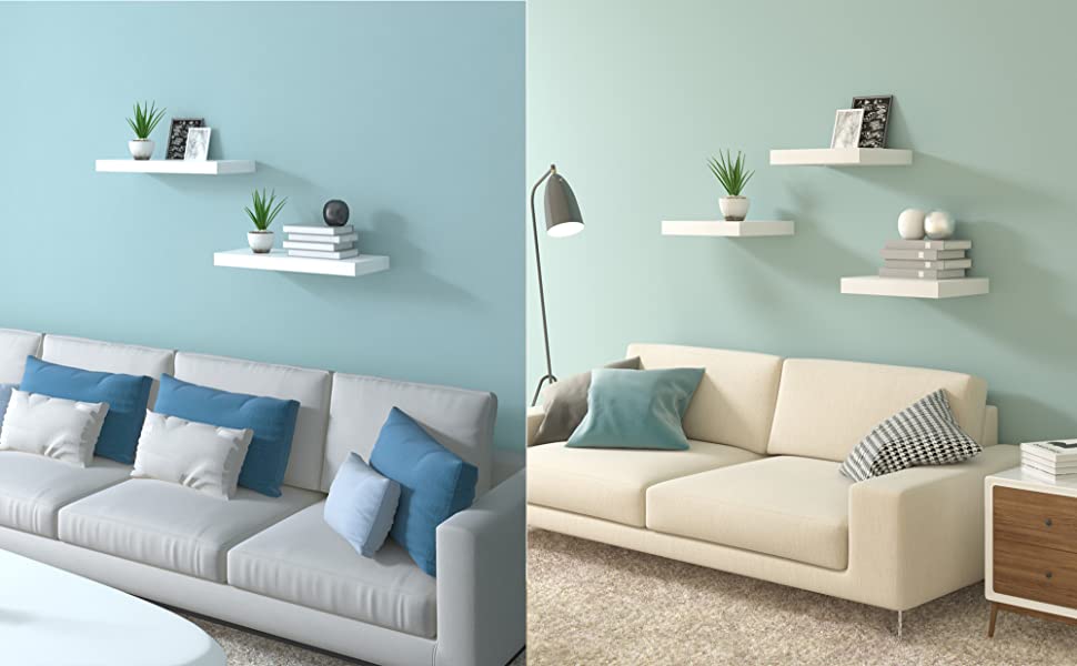 3er Set Wandregal 50/50/100 x 22.9 x3.8cm