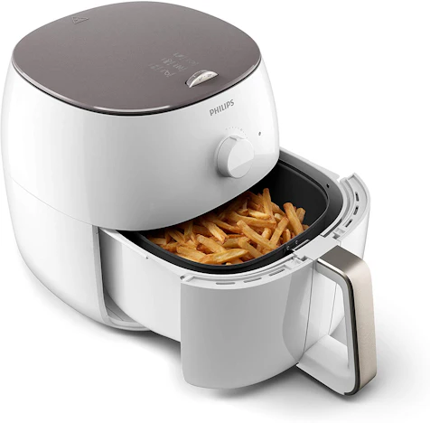 Philips HD9750/20 Airfryer XXL (2225 W, Heißluftfritteuse, für 4-5 Personen, 1400g) wei