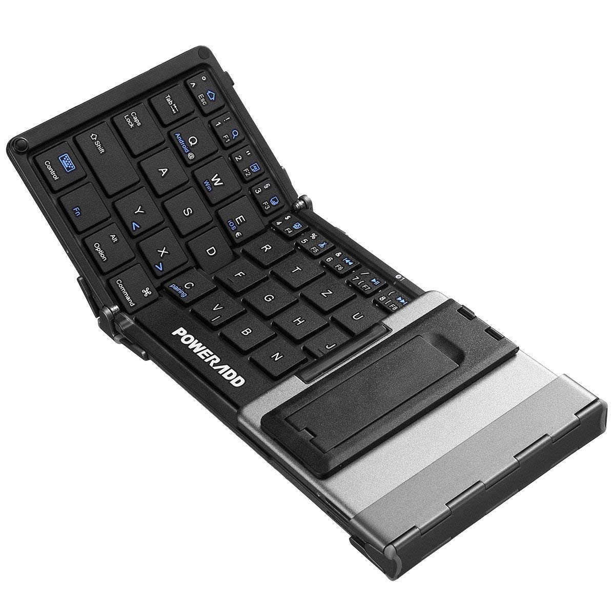 POWERADD Faltbare Bluetooth Tastatur mit Touchpad für 29,99€