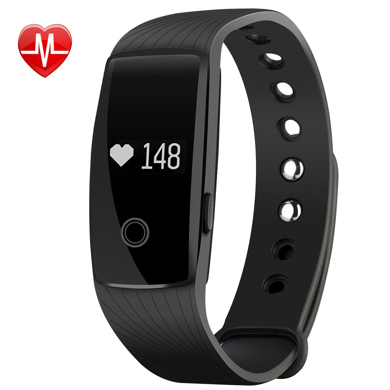Mpow Smart Herzfrequenz Fitnessarmband  Bluetooth 4.0 Smart Fitness Tracker mit Herzfrequenzmesser