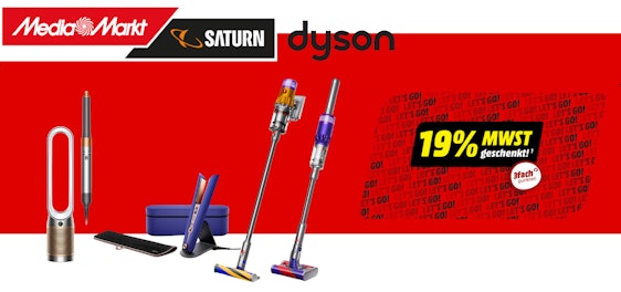 Media Markt & Saturn Mehrwertsteuer geschenkt 🧹 Die besten 6 Dyson-Angebote
